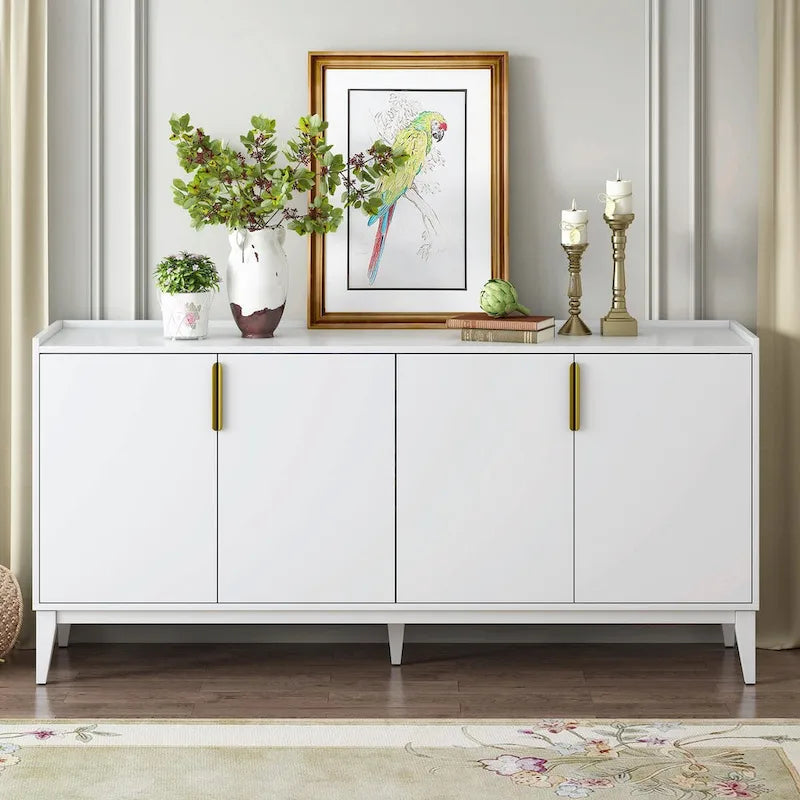 Buffet de rangement en bois à 4 portes
