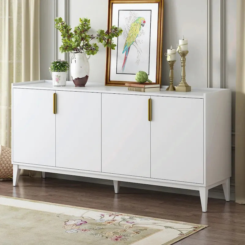 Buffet de rangement en bois à 4 portes