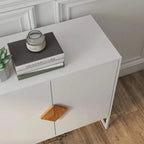 Buffet blanc à 4 portes, meuble TV, meuble d'entrée, meuble de rangement pour cuisine