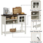 Meuble bar à café style ferme - 13,8 cm (P) x 39,3 cm (L) x 31,5 cm (H)