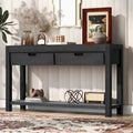 Console d'entrée/de salon avec 2 tiroirs et 1 étagère