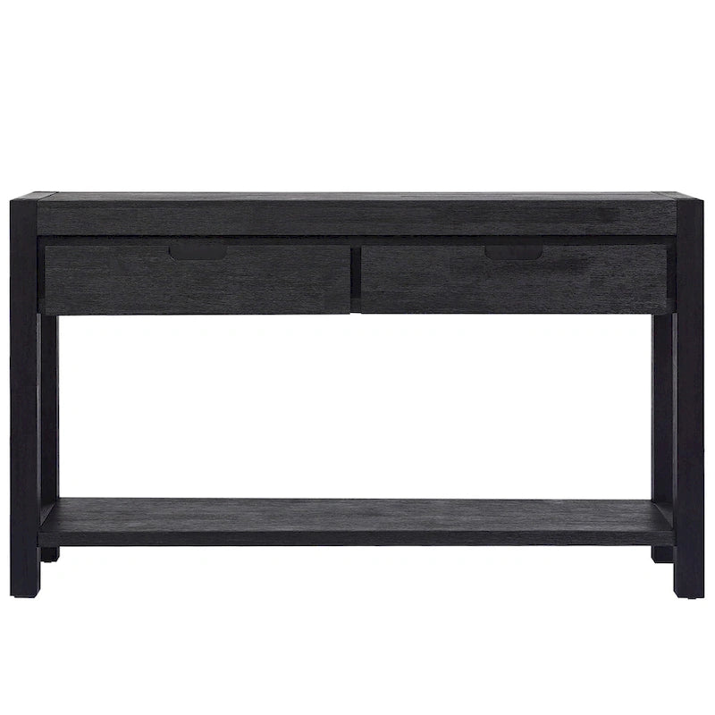 Console d'entrée/de salon avec 2 tiroirs et 1 étagère