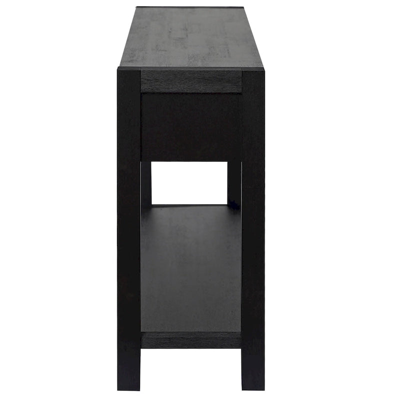 Console d'entrée/de salon avec 2 tiroirs et 1 étagère