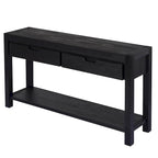 Console d'entrée/de salon avec 2 tiroirs et 1 étagère