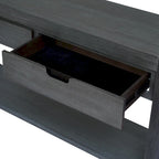 Console d'entrée/de salon avec 2 tiroirs et 1 étagère