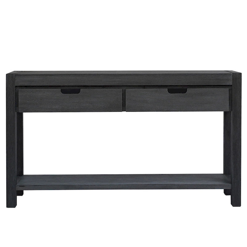 Console d'entrée/de salon avec 2 tiroirs et 1 étagère