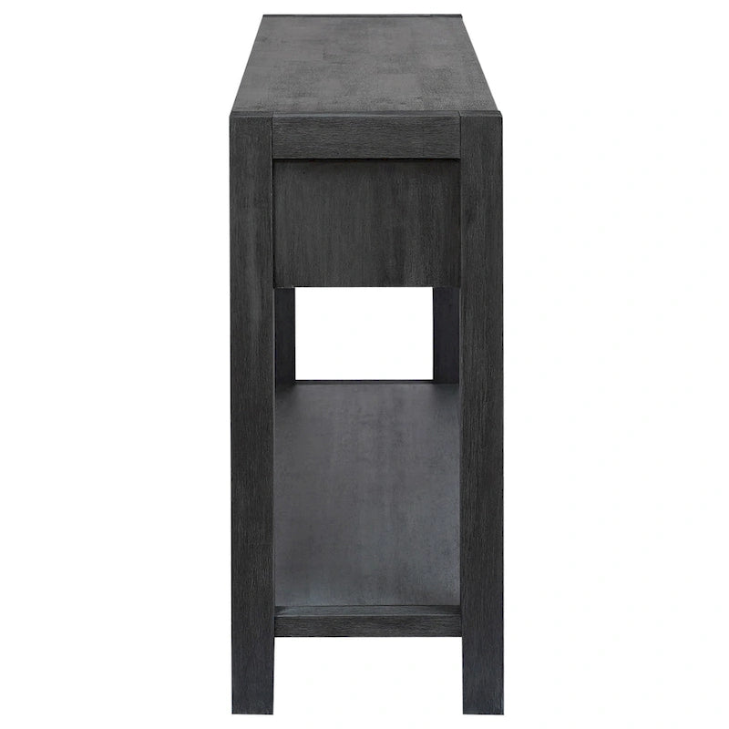 Console d'entrée/de salon avec 2 tiroirs et 1 étagère