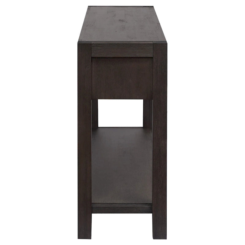 Console d'entrée/de salon avec 2 tiroirs et 1 étagère