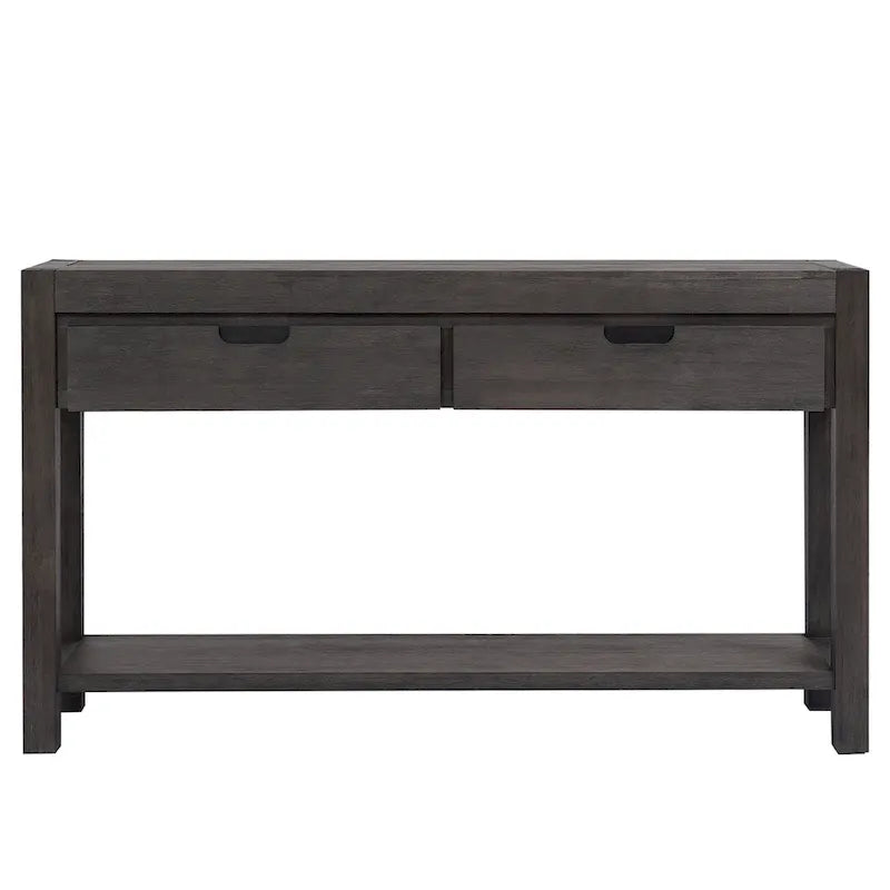 Console d'entrée/de salon avec 2 tiroirs et 1 étagère