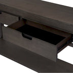 Console d'entrée/de salon avec 2 tiroirs et 1 étagère