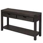 Console d'entrée/de salon avec 2 tiroirs et 1 étagère