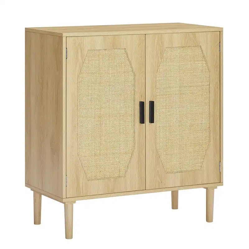 Buffet de cuisine GEITIN avec portes décoratives en rotin