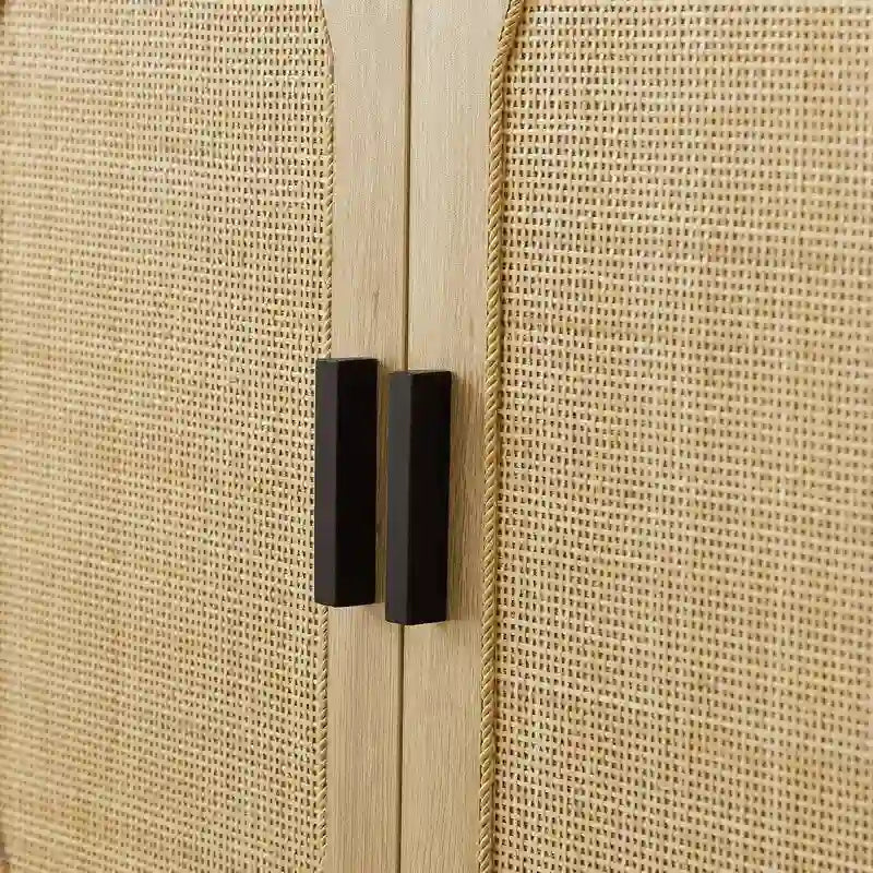 Buffet de cuisine GEITIN avec portes décoratives en rotin
