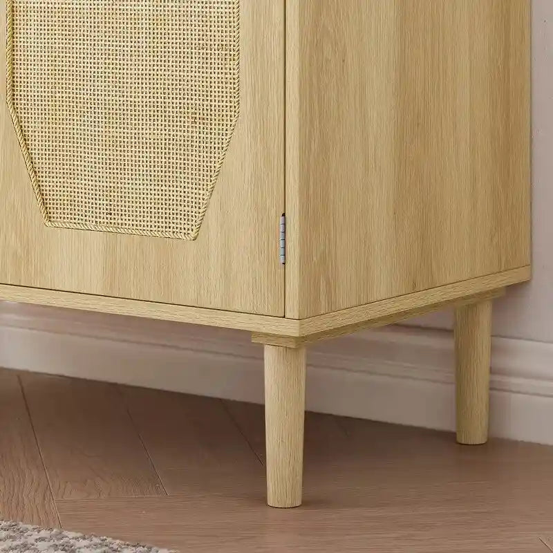 Buffet de cuisine GEITIN avec portes décoratives en rotin