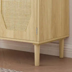 Buffet de cuisine GEITIN avec portes décoratives en rotin