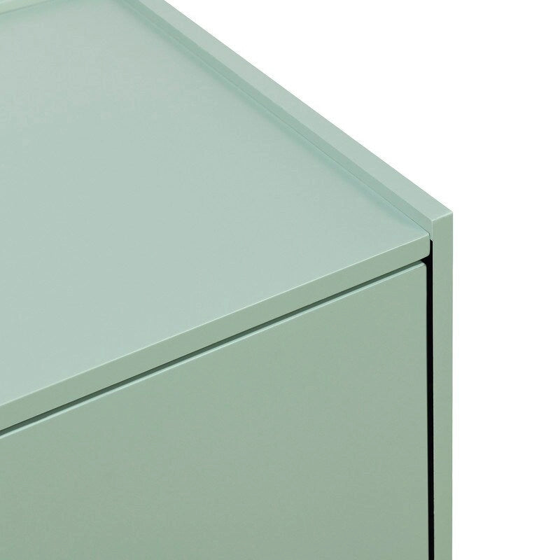 Buffet en bois à 4 portes, idéal pour un couloir, une entrée, un salon ou une chambre. Étagère réglable.