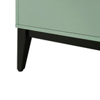 Buffet en bois à 4 portes, idéal pour un couloir, une entrée, un salon ou une chambre. Étagère réglable.