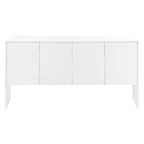 Buffet/vaisselier minimaliste de 60 pouces avec 4 portes