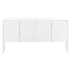 Buffet/vaisselier minimaliste de 60 pouces avec 4 portes