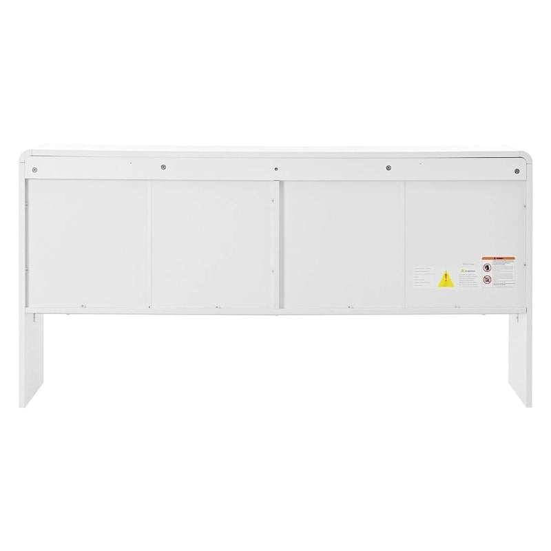 Buffet/vaisselier minimaliste de 60 pouces avec 4 portes