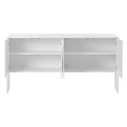 Buffet/vaisselier minimaliste de 60 pouces avec 4 portes