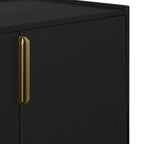 Buffet en bois avec 4 portes et étagères réglables, idéal pour l'entrée, le salon ou la chambre.