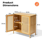 Buffet/meuble de rangement VredHom à 2 portes - 81 cm L x 41 cm P x 79 cm H