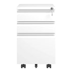 Classeur mobile à 3 tiroirs avec serrure, classeur métallique pour bureau à domicile, formats Lettre/Légal/A4, entièrement assemblé