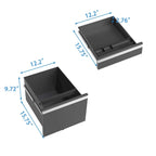 Classeur mobile à 3 tiroirs avec serrure, classeur métallique pour bureau à domicile, formats Lettre/Légal/A4, entièrement assemblé