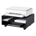 Support roulant pour imprimante Yamazaki Home, en acier, supporte jusqu'à 27 kg, assemblage minimal - L 37 x l 48 x H 19 cm