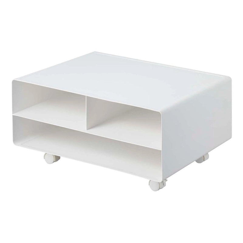 Support roulant pour imprimante Yamazaki Home, en acier, supporte jusqu'à 27 kg, assemblage minimal - L 37 x l 48 x H 19 cm