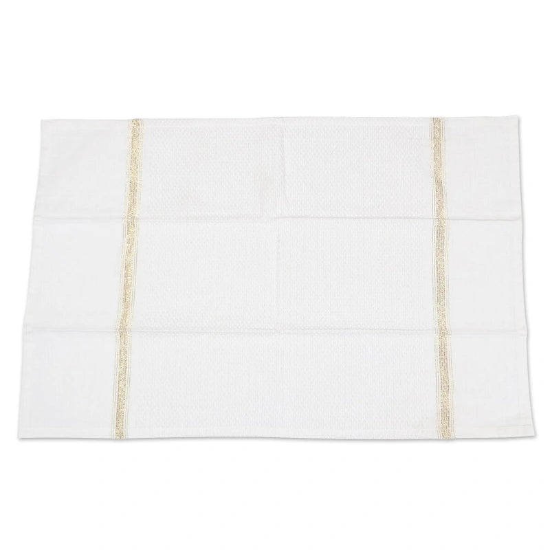 Torchons en coton Novica Snow Sophistication faits main (lot de 3)