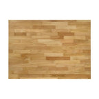 Îlot de cuisine Prager marron et blanc avec support à casseroles