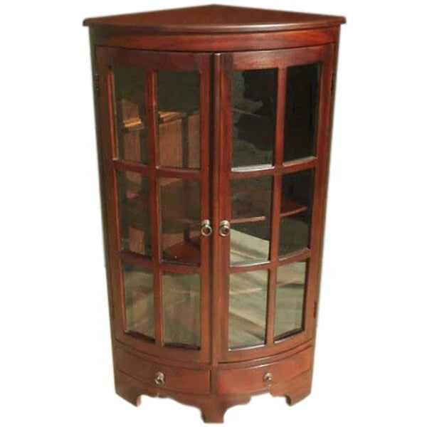 Handmade D-Art Mahogany Wood Corner Cabinet (Indonesia)