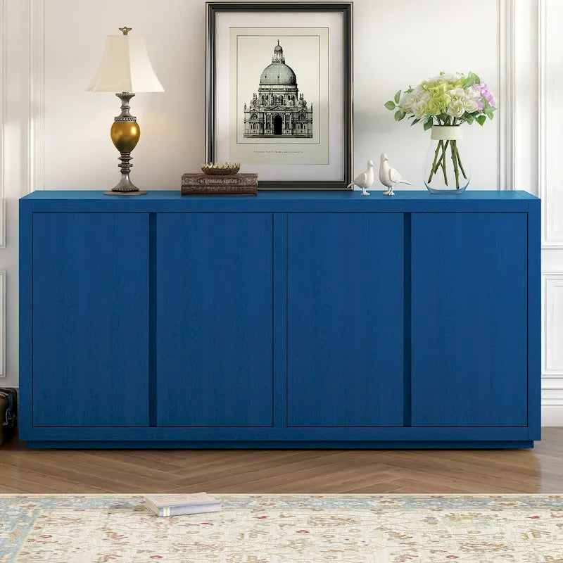 Buffet à quatre portes avec placage en frêne