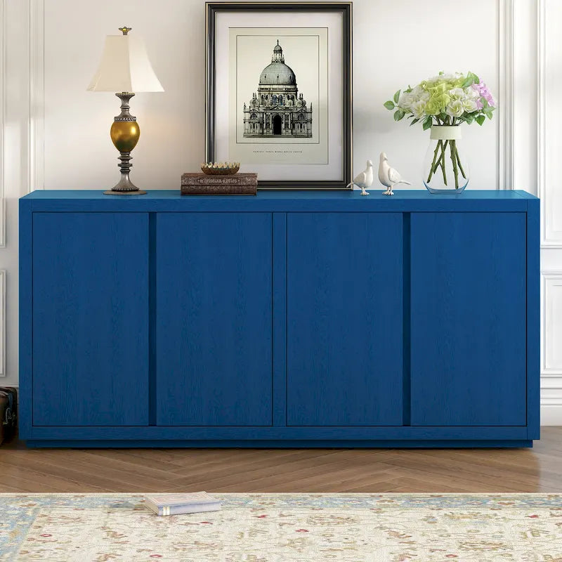 Four-Door Cabinet Sideboard with Ash Veneer