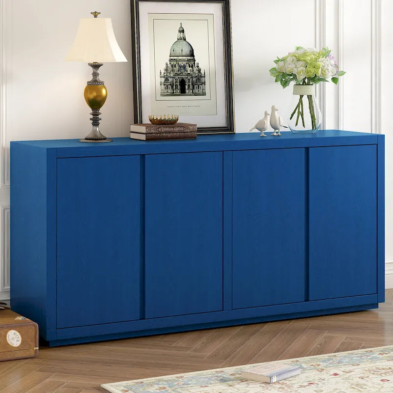 Buffet à quatre portes avec placage en frêne