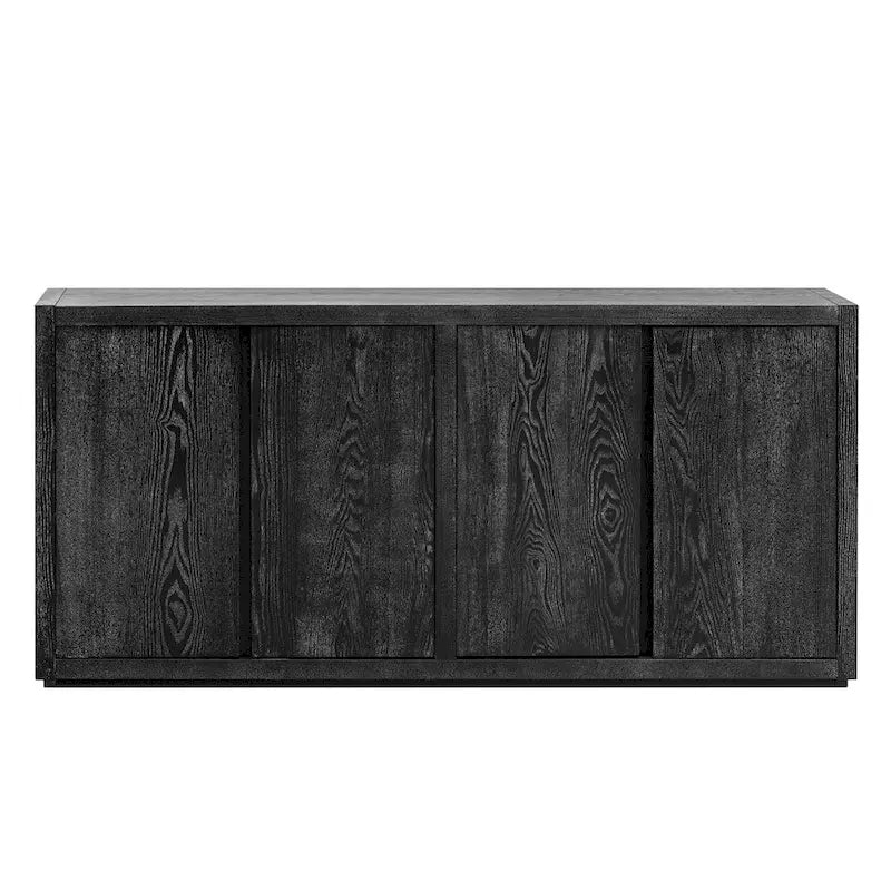 Buffet à quatre portes avec placage en frêne
