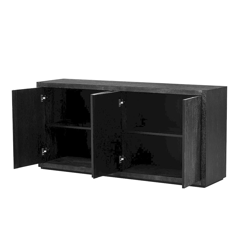 Buffet à quatre portes avec placage en frêne