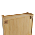 Armoire murale double porte vintage 24,8 cm avec porte vitrée