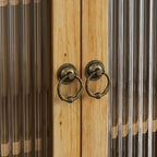 Armoire murale double porte vintage 24,8 cm avec porte vitrée