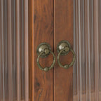 Armoire murale double porte vintage 24,8 cm avec porte vitrée