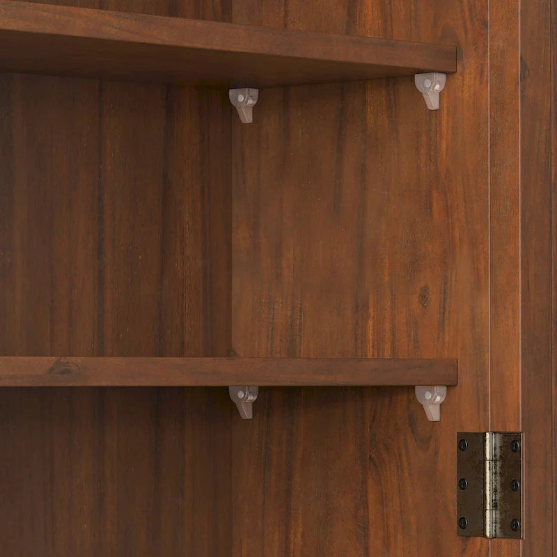 Armoire murale double porte vintage 24,8 cm avec porte vitrée