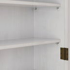 Armoire murale double porte vintage 24,8 cm avec porte vitrée