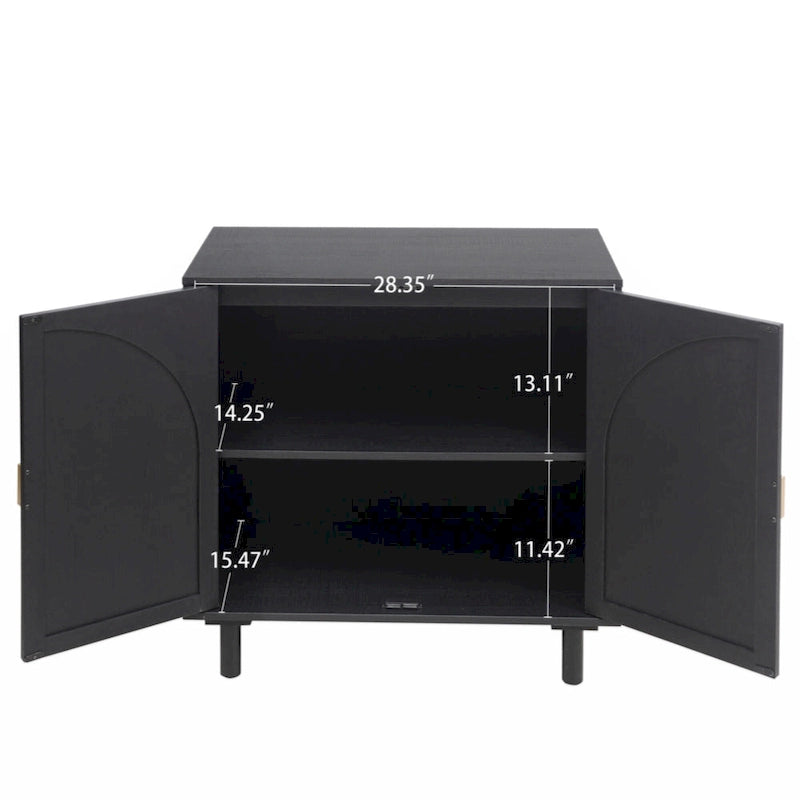 Armoire à 2 portes, idéale pour une chambre, un salon ou un bureau.