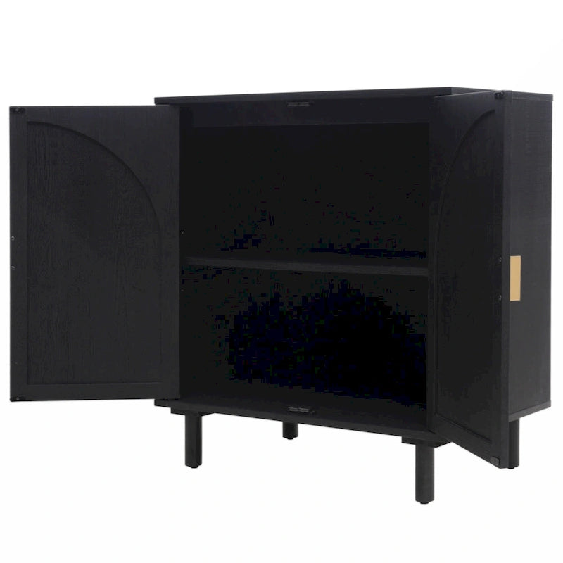 Armoire à 2 portes, idéale pour une chambre, un salon ou un bureau.