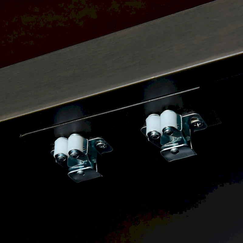 Buffet classique moderne à 4 portes avec rangement ouvert et étagères réglables