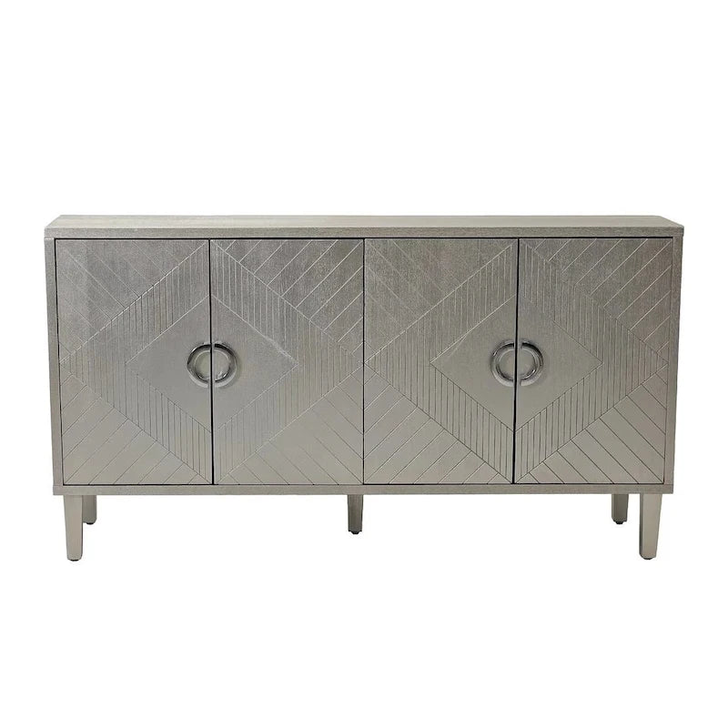 Buffet/vaisselier élégant et fonctionnel à 4 portes
