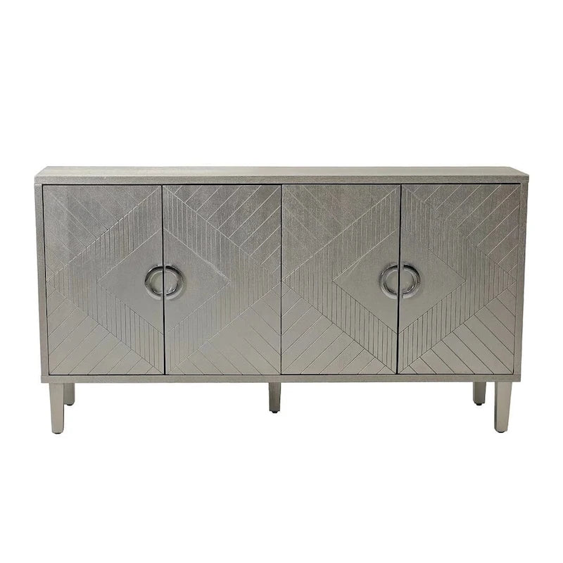 Buffet/vaisselier élégant et fonctionnel à 4 portes