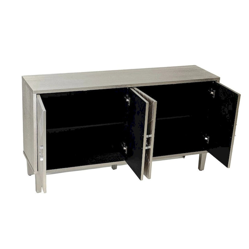 Buffet/vaisselier élégant et fonctionnel à 4 portes